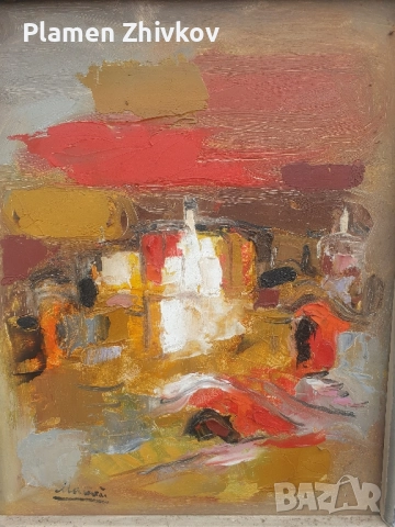 масло на картон , снимка 4 - Картини - 52332797