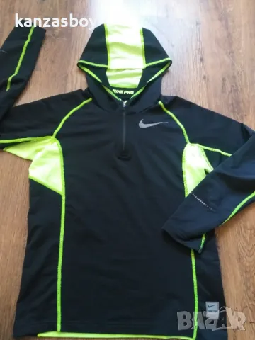 NIKE Pro Hyperwarm Volt Training Hoodie Boys L - юношеско горнище 147-158см., снимка 3 - Детски анцузи и суичери - 47669541