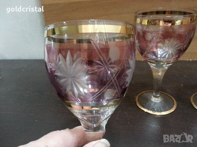 Ретро стъклени чаши , снимка 8 - Антикварни и старинни предмети - 46011335