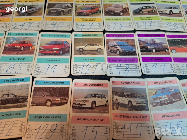 ретро български колекционерски картички с автомобили 34/3, снимка 10 - Колекции - 53937825