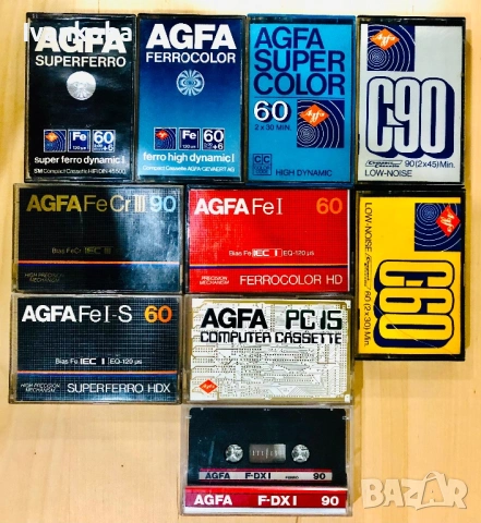 Лот аудио касети Agfa - различни видове, снимка 2 - Други - 54084650