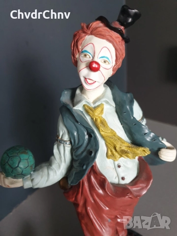 GILDE статуетки резин 29см-2кг/2бр колекционерска немска фигура на клоун, снимка 10 - Статуетки - 48319627