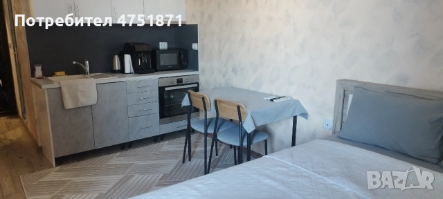 обзаведен малък апартамент за нощувки в бл.207 жк. Изгрев Бургас, снимка 3 - Квартири, нощувки - 53668269