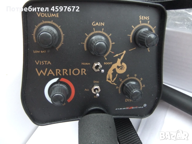 металдетектор VISTA warrior металотърсач с 4 антени 