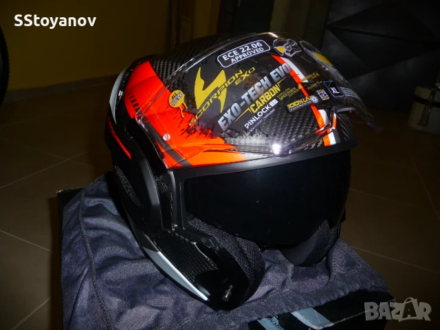 Scorpion Exo-Tech Evo Top Carbon, снимка 11 - Аксесоари и консумативи - 50655613