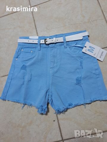 Къси панталонки в синьо , снимка 5 - Къси панталони и бермуди - 46448326