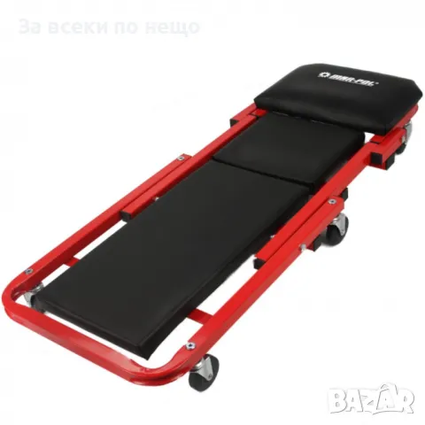 Сгъваема aвтомобилна лежанка – работен стол за автосервиз с 6 колела Mar-Pol, снимка 3 - Други инструменти - 50327220