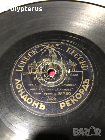 Стара българска шеллакова плоча, снимка 2 - Грамофонни плочи - 53533088