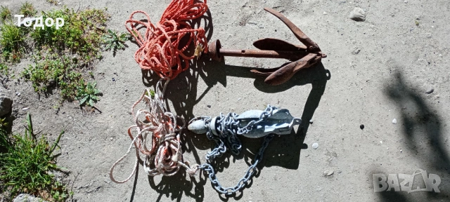 Продавам котви с въже и верига, снимка 2 - Аксесоари и консумативи - 54273708