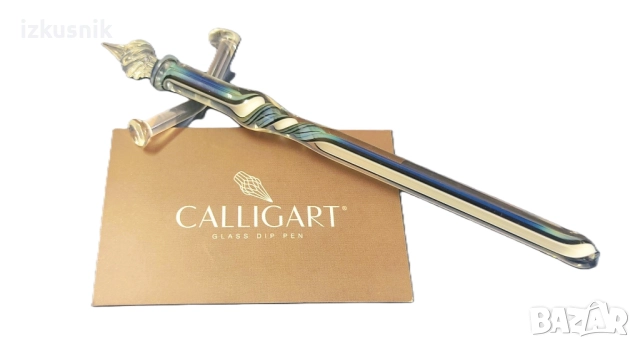 Изящна стъклена писалка и мастилница CALLIGART, снимка 2 - Други - 51466128