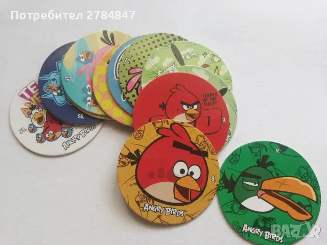 Angry birds кръгли карти, снимка 5 - Карти за игра - 46871146