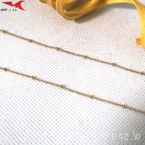 Синджир с 14К златно покритие 254598, снимка 2 - Колиета, медальони, синджири - 53994963