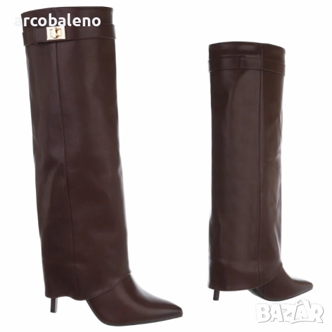 Дамски ботуши на висок ток, 2цвята , снимка 5 - Дамски ботуши - 51528024