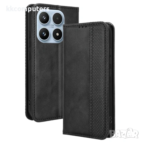 Ретро Кожен Калъф Портфейл за Xiaomi 17 - Магнитен, Стойка, Слотове, 4 цвята