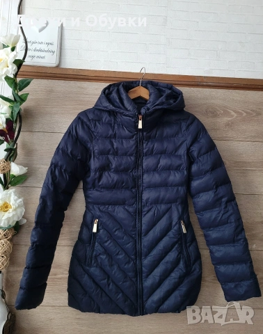 Тъмно синьо яке с качулка PINKO , снимка 2 - Якета - 51858101