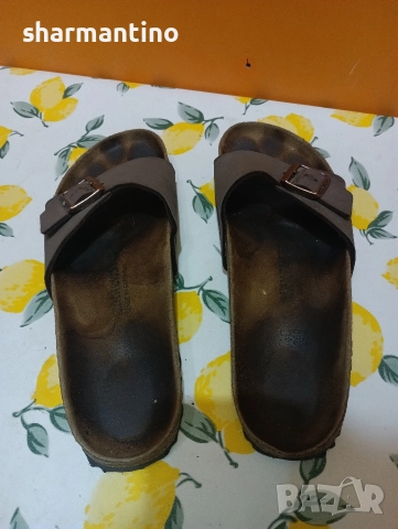 Birkenstock кожени чехли N 40 - 15 лв, снимка 2 - Чехли - 52755859