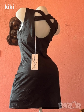 Къса черна рокля jus de rom M, снимка 3 - Рокли - 53784575