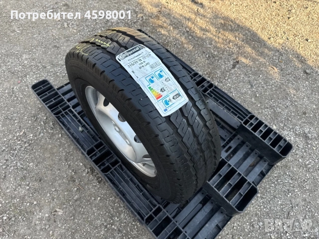 ЧИСТО НОВА Джанта 15цола 5x118+НОВА Гума Continental за Iveco Daily,Ducato,Boxer,Jumper,Movano