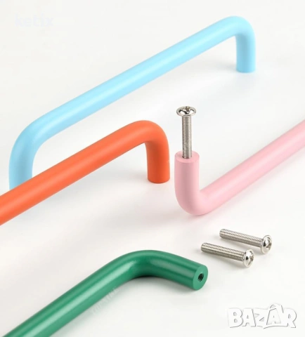 Комплект от 4 алуминиеви кухненски дръжки, снимка 4 - Други - 53632412