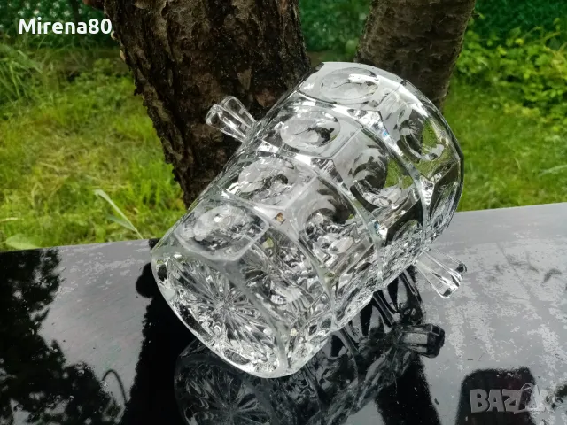 Кристална ледарка, снимка 3 - Чаши - 50422686