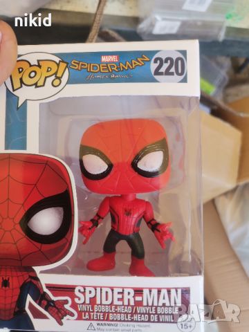 Спайдърмен Spiderman pop пластмасова фигурка за игра и украса торта играчка топер, снимка 2 - Фигурки - 45178834