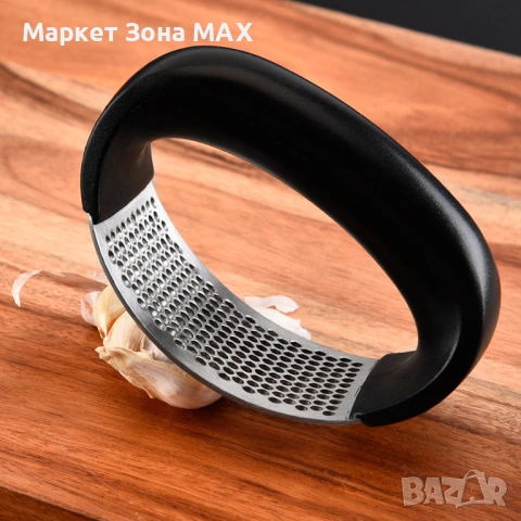 Ръчна кръгла преса за чесън от неръждаема стомана, снимка 5 - Аксесоари за кухня - 53696267