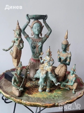 статуетка Кинара югоизточна Азия, снимка 7 - Статуетки - 50884549