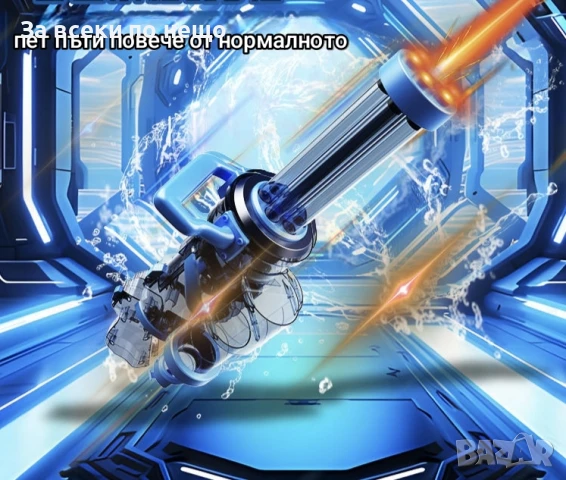 Електрически воден пистолет тип Картечница, снимка 6 - Други - 50621218