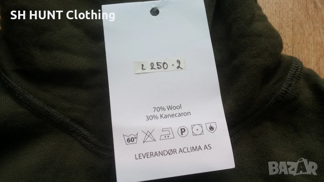 ACLIMA Thermo 70% Merino Wool размер M за лов риболов термо блуза 70% Мерино вълна - 1723, снимка 8 - Екипировка - 52869640