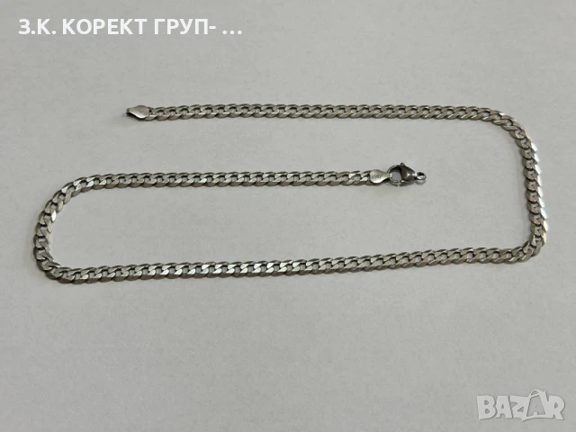 Сребърен синджир 925, 24,35гр, снимка 9 - Колиета, медальони, синджири - 51004280