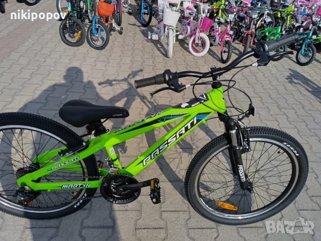 PASSATI Алуминиев велосипед 24" MARTYN зелен, снимка 3 - Велосипеди - 53848554
