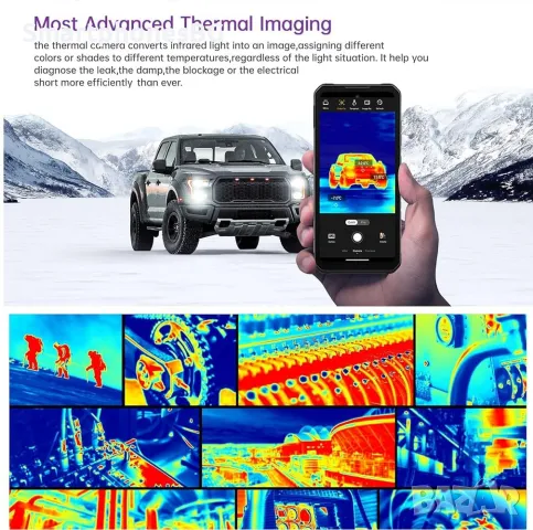 IIIF150 Raptor 24GB RAM 256GB ROM,108 MP, Thermal camera с IP68 защита, снимка 8 - Други - 50159175