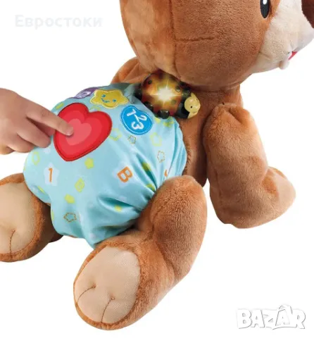 Интерактивна плюшена играчка VTech Baby Crawling with Me Teddy bear, снимка 5 - Плюшени играчки - 47154382