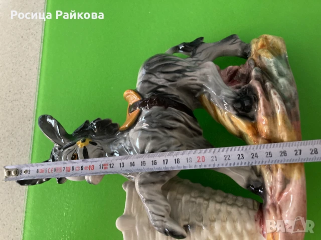 Винтидж Керамична декорация/ ваза, снимка 7 - Вази - 50976429