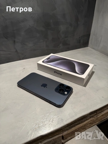 КАТО НОВ Iphone 15 Pro Max Blue Titanium