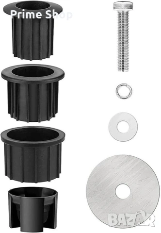 Универсална стойка за чадър от неръждаема стомана с адаптери, снимка 9 - Градински мебели, декорация  - 54164400