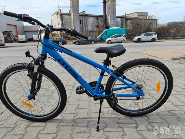 CROSS Алуминиев велосипед 24" RIDER син, снимка 8 - Велосипеди - 53830735