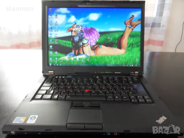 Продавам лаптоп Lenovo ThinkPad T400/мат14сКам/2х2.4Ghz/4gb/320gb/Профилактиран/DVDrw  , снимка 2 - Лаптопи за дома - 47143639