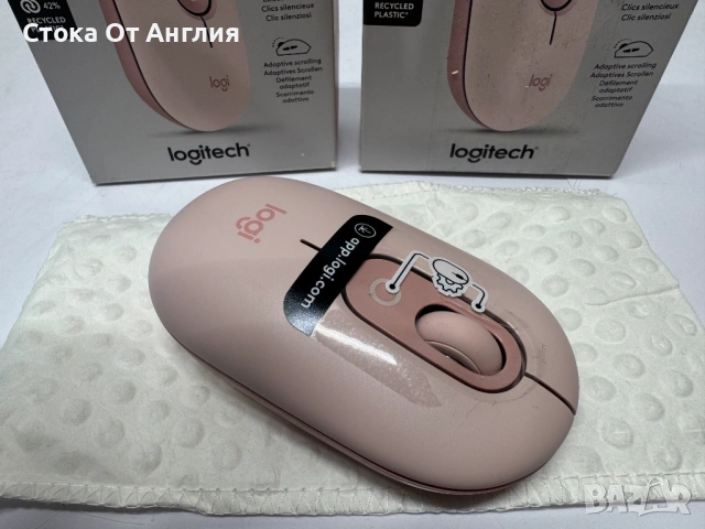 Мишка Logitech POP Mouse, Bluetooth/910-007413, снимка 2 - Клавиатури и мишки - 53821788