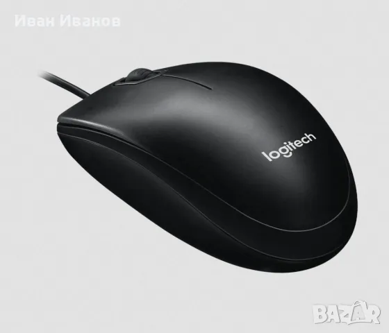 Жична оптична мишка LOGITECH M100, снимка 3 - Клавиатури и мишки - 48425189