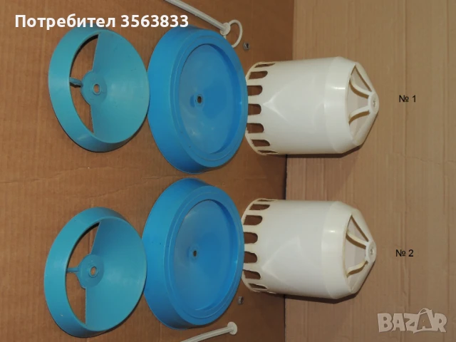 2 броя хранилки за пилета - Цена: 6 лв. за двата броя, снимка 11 - За птици - 51231197