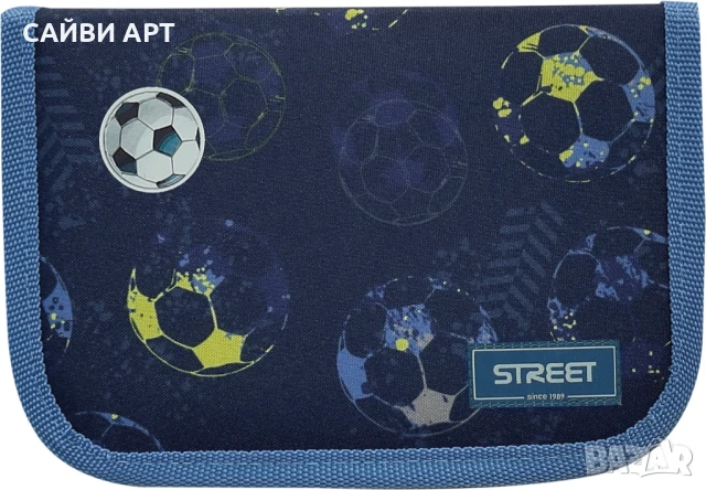 Несесер Street Football, 1 цип, 1 преграда,20.5x14.5x4cm