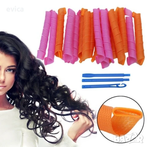 Ролки за вълнообразни къдрици, снимка 3 - Аксесоари за коса - 51345306