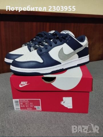 Nike Dunk Low Midnight Navy, снимка 1 - Маратонки - 46310505