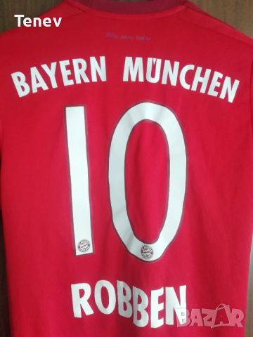 Bayern Munich Robben Adidas оригинална тениска фланелка Байерн Мюнхен Робен XS, снимка 3 - Тениски - 46082347