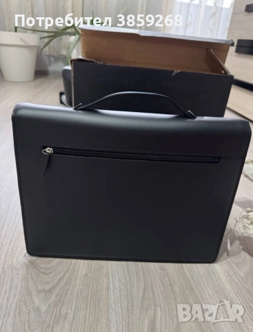 Еко кожена мъжка дипломатическа чанта Folli Follie, снимка 4 - Чанти - 53304678