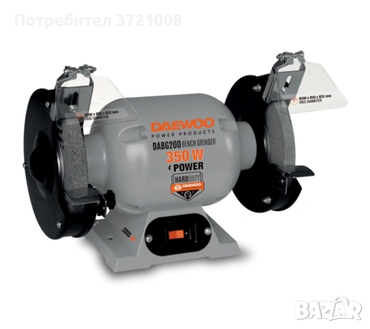 Шмиргел Daewoo DABG200 350W, снимка 5 - Други машини и части - 53409010