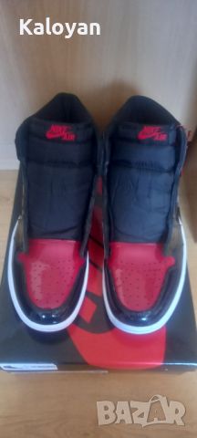 Jordan 1 Retro High OG Patent Bred 40ти номер, снимка 1