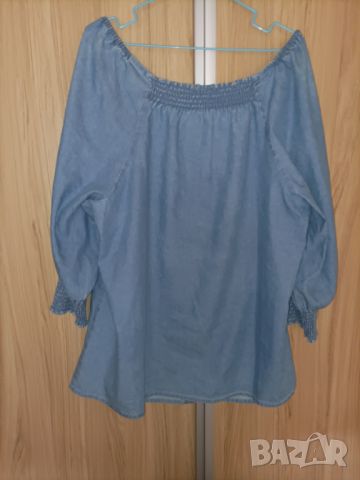 Дънкова риза/блуза , снимка 4 - Ризи - 45529114