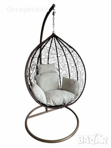 🌿 Градинска люлка от PVC ратан – Елегантност и комфорт за вашето външно пространство! 🌿, снимка 9 - Градински мебели, декорация  - 50209550